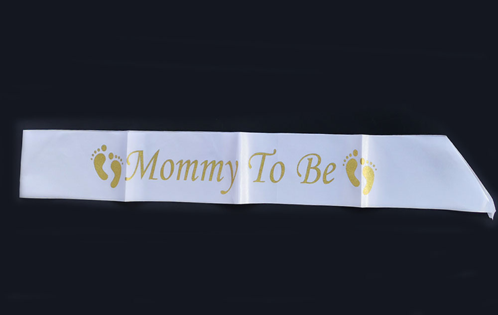 Mommy to be satin sash